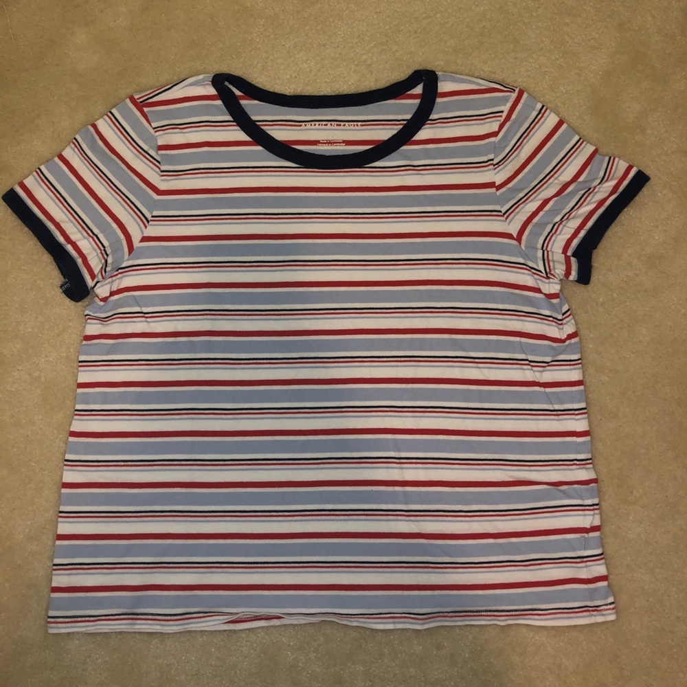 american eagle striped short sleeve